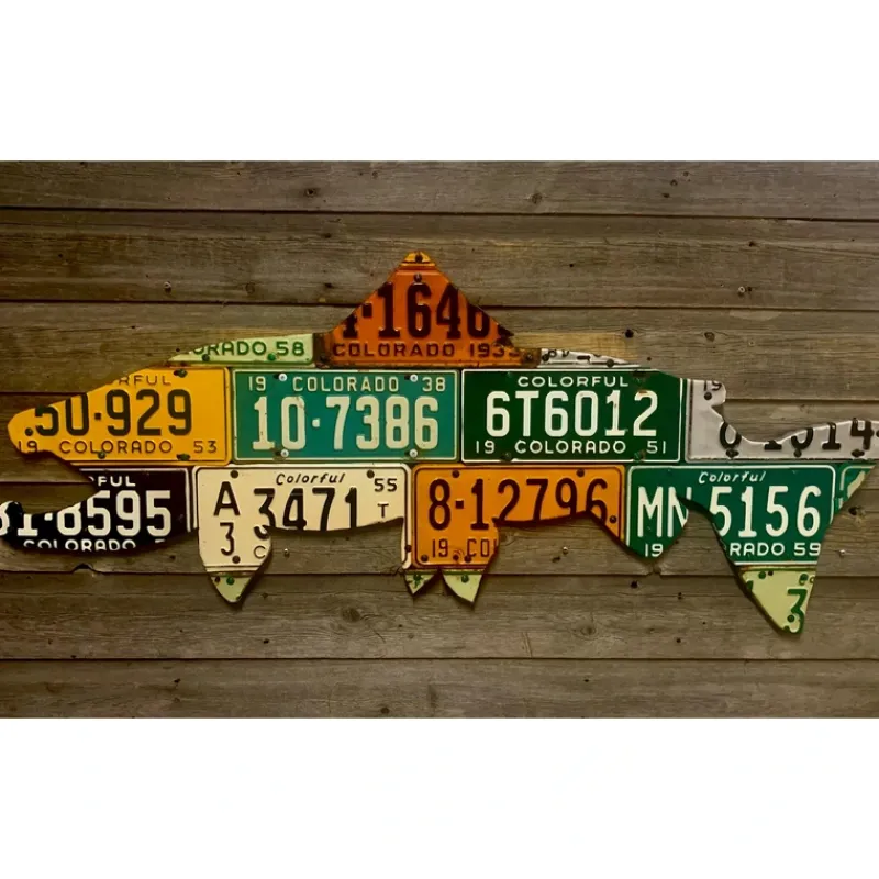 Shop All^ 50" Colorado Brown Trout License Plate Art - Your Premium Fishing Gear Store Rods Lines Baits Accessories