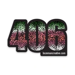 Fly Fishing^ 406 Montana Rainbow Trout Sticker - Your Premium Fishing Gear Store Rods Lines Baits Accessories