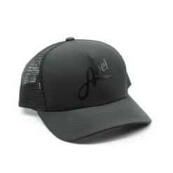 Shop All^ Abel Logo Hat Rip-Stop Trucker Black - Your Premium Fishing Gear Store Rods Lines Baits Accessories