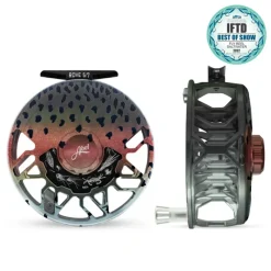 Fishing Line^ Abel ROVE Reel 5/7 Native Rainbow with Platinum Handle - Your Premium Fishing Gear Store Rods Lines Baits Accessories