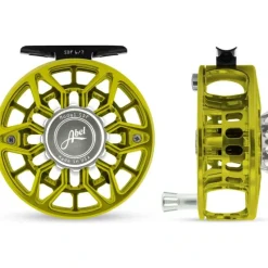 Fishing Line^ Abel SDF Reel 6/7 Lime Green, Platinum Drag Knob with Platinum Handle - Your Premium Fishing Gear Store Rods Lines Baits Accessories