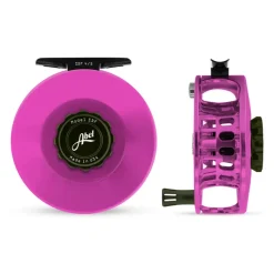 Fishing Line^ Abel SDF Reel 4/5 Pink, Deep Green Drag Knob with Deep Green Handle - Your Premium Fishing Gear Store Rods Lines Baits Accessories