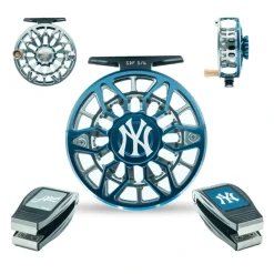 Fly Fishing^ Abel SDF Reel 5/6 Ported MLB NY Yankees w/ Nipper - Your Premium Fishing Gear Store Rods Lines Baits Accessories