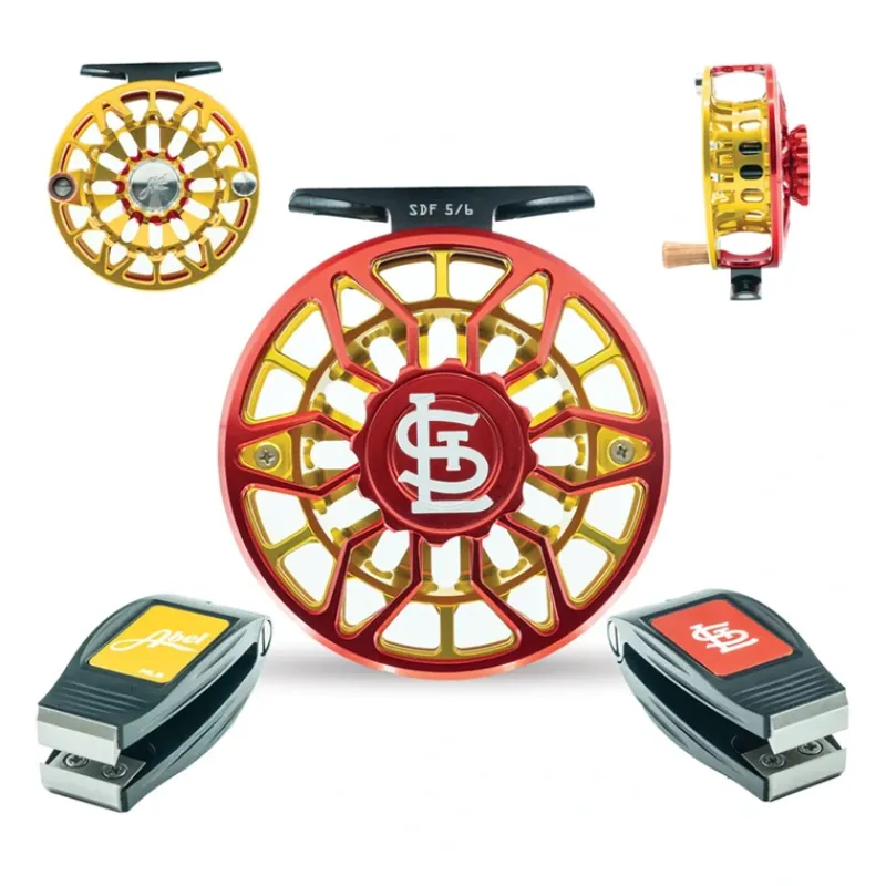 Fly Fishing^ Abel SDF Reel 5/6 Ported MLB St. Louis Cardinals w/ Nipper - Your Premium Fishing Gear Store Rods Lines Baits Accessories