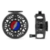 Fishing Line^ Abel SDS Reel 9/10 Slate Grey, Grateful Dead Lightning Bolt with Black Handle - Your Premium Fishing Gear Store Rods Lines Baits Accessories