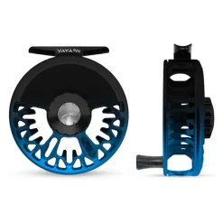 Fishing Line^ Abel Vaya Reel 5/6 Black Blue Fade, Black Drag Knob with Ebony Handle - Your Premium Fishing Gear Store Rods Lines Baits Accessories