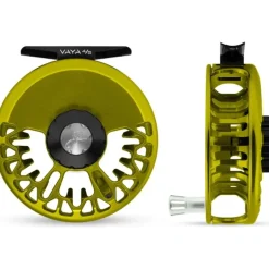 Fishing Line^ Abel Vaya Reel 4/5 Lime Green, Black Drag Knob with Platinum Handle - Your Premium Fishing Gear Store Rods Lines Baits Accessories