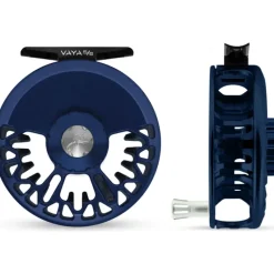 Fishing Line^ Abel Vaya Reel 5/6 Satin Deep Blue/Platinum Handle - Your Premium Fishing Gear Store Rods Lines Baits Accessories