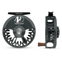 Fishing Line^ Abel Vaya Reel 5/6 40th Logo Slate Gray with Ebony Handle - Your Premium Fishing Gear Store Rods Lines Baits Accessories