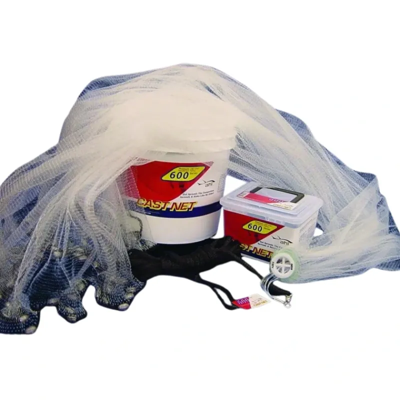 Fishing Line^ Ahi 600 Pro Series 6 Panel Cast Net, 6' Clear Mono Net, 1/4" Mesh - Your Premium Fishing Gear Store Rods Lines Baits Accessories