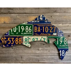 Fly Fishing^ Alberta Trout License Plate Art - Your Premium Fishing Gear Store Rods Lines Baits Accessories