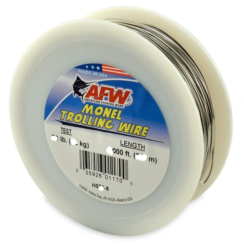 Shop All^ American Fishing Wire Monel Trolling Wire Nickel-Copper Alloy 30lb 300' - Your Premium Fishing Gear Store Rods Lines Baits Accessories