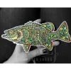 Shop All^ Andrea Larko Smallmouth Bass Zentangle Sticker - Your Premium Fishing Gear Store Rods Lines Baits Accessories