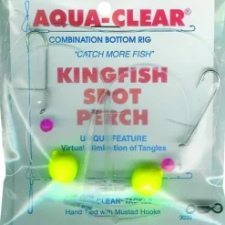Shop All^ Aqua Clear Hi/Lo Rig Kingfish /Spot/Perch Float/Red Bead Size 8 - Your Premium Fishing Gear Store Rods Lines Baits Accessories