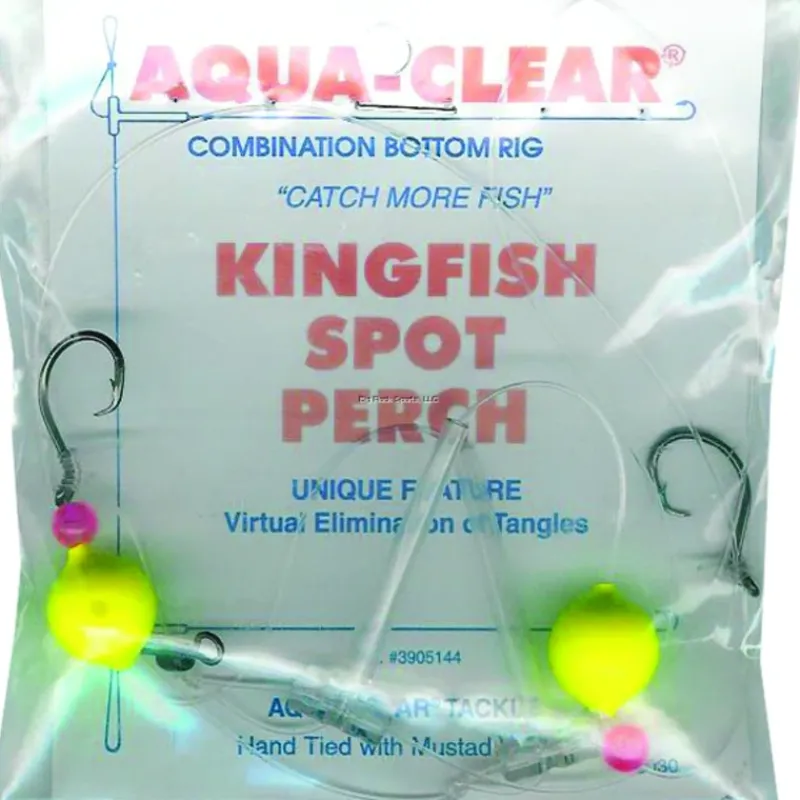 Shop All^ Aqua Clear Spot-Kingfish-Perch Black Nickel Hooks Red Bead/Chartreuse Floats Size 4 - Your Premium Fishing Gear Store Rods Lines Baits Accessories