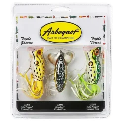 Shop All^ Arbogast Triple Threat Lure 3 Pack PK3ARB3 Freshwater Plugs - Your Premium Fishing Gear Store Rods Lines Baits Accessories