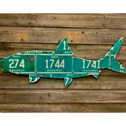 Shop All^ Bahamas '90s Vintage Bonefish License Plate Art - Your Premium Fishing Gear Store Rods Lines Baits Accessories