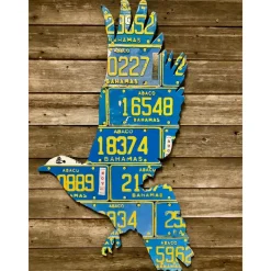 Shop All^ Bahamas White Crown Pidgeon License Plate Art - Your Premium Fishing Gear Store Rods Lines Baits Accessories