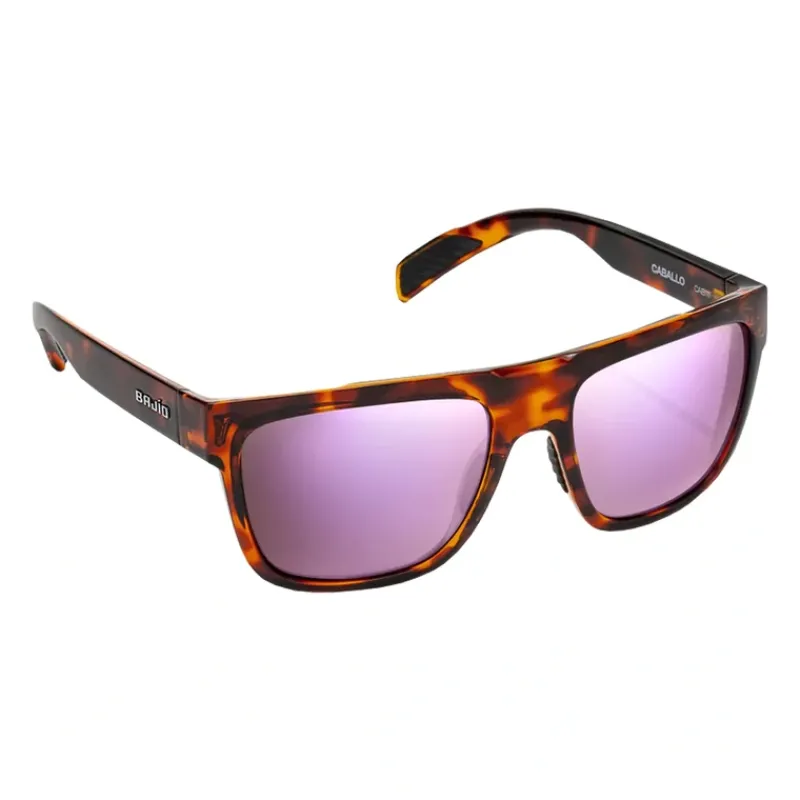 Shop All^ Bajio Sunglasses Caballo Brown Tortoise Gloss Rose Mirror Glass - Your Premium Fishing Gear Store Rods Lines Baits Accessories
