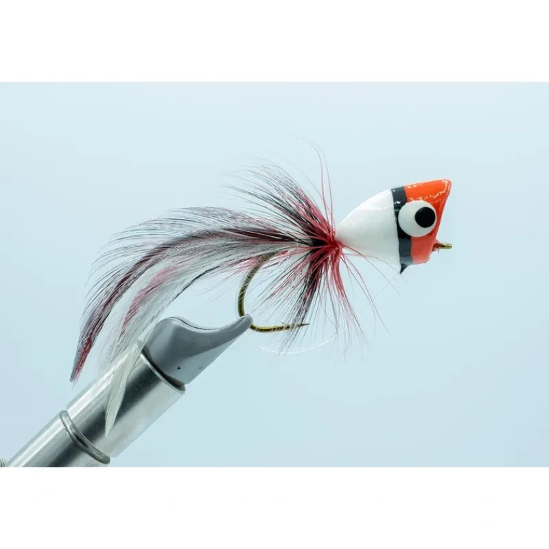 Shop All^ Bass Popper Red/White #6 - Your Premium Fishing Gear Store Rods Lines Baits Accessories