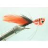 Fly Fishing^ Bass Popper W/Legs Black/Orange #10 - Your Premium Fishing Gear Store Rods Lines Baits Accessories