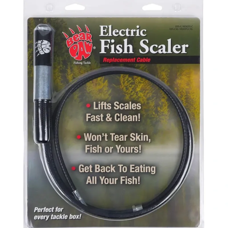 Shop All^ Bear Paw HDEFS-C Electric Fish Scaler Replacement Cable, for HDEFS - Your Premium Fishing Gear Store Rods Lines Baits Accessories