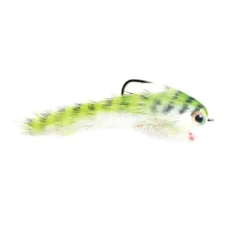 Fly Fishing^ Belly Scratcher Minnow Chartruese & Black - Your Premium Fishing Gear Store Rods Lines Baits Accessories