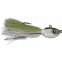Bait^ Berkley FUSION19 Bucktail Jig, Size 10/0, 8oz, Olive - Your Premium Fishing Gear Store Rods Lines Baits Accessories