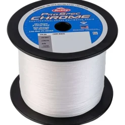 Fishing Line^ Berkley ProSpec Chrome Premium Saltwater Braid, 40lb, 2500yd, Cabo White - Your Premium Fishing Gear Store Rods Lines Baits Accessories