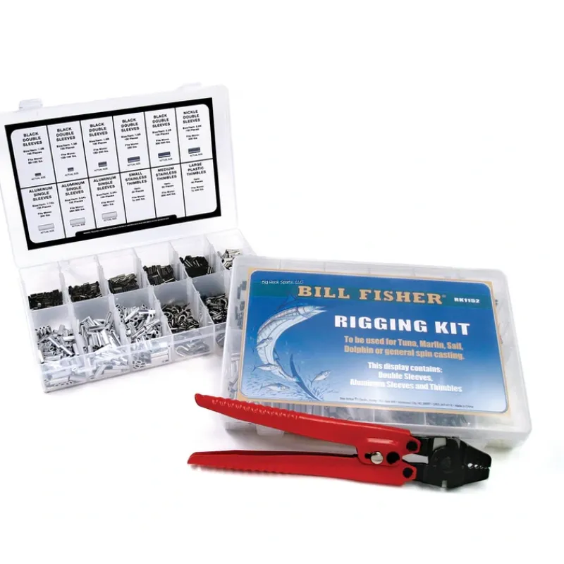 Shop All^ Billfisher Rigging Kit with Sleeves and Thimbles, with/without Crimper - Your Premium Fishing Gear Store Rods Lines Baits Accessories