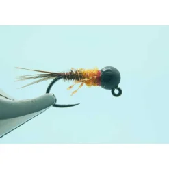 Shop All^ Black BH French Dip Hot Orange #12 3.8mm Bead - Your Premium Fishing Gear Store Rods Lines Baits Accessories
