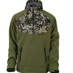 Shop All^ Blackfish Gale Softshell Pullover - Green/Prym1 OS Woods - Your Premium Fishing Gear Store Rods Lines Baits Accessories