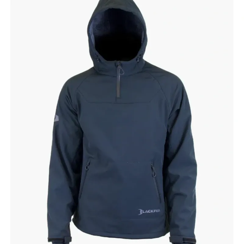 Fishing Line^ Blackfish Men's Gale Softshell Pullover, Black/Black, XX-Large - Your Premium Fishing Gear Store Rods Lines Baits Accessories