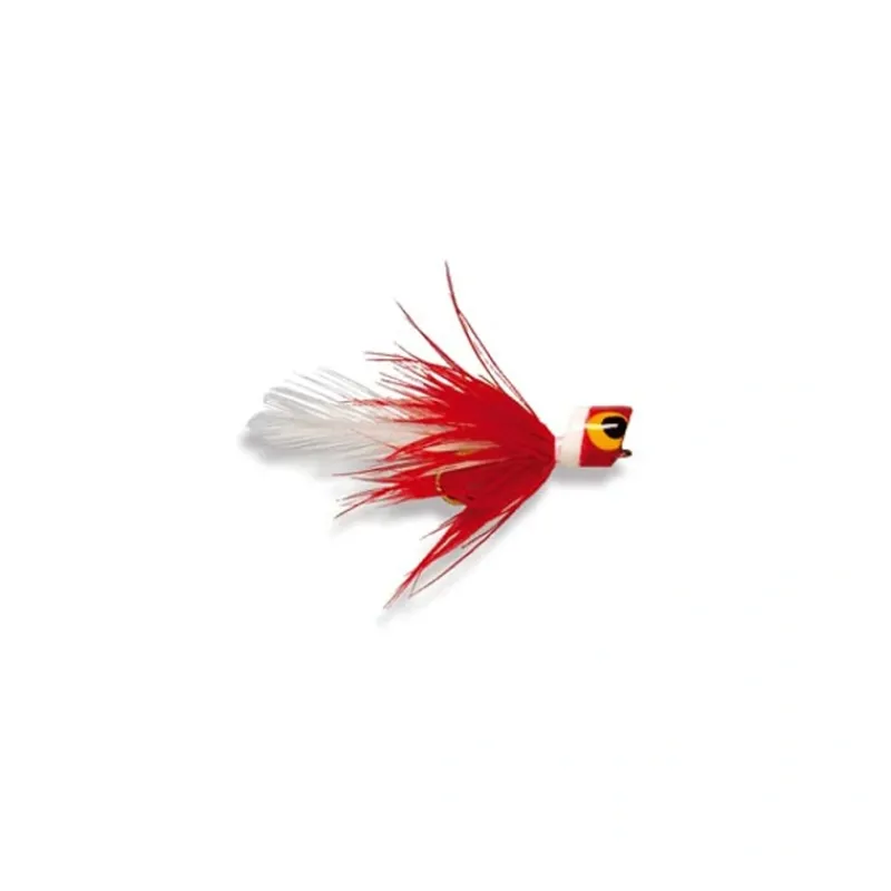 Shop All^ Bluegill Bug Popper Red & White - Your Premium Fishing Gear Store Rods Lines Baits Accessories