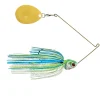 Bait^ Booyah Covert Spinnerbait, 5", 1/2oz, White/Chartreuse/Blue - Your Premium Fishing Gear Store Rods Lines Baits Accessories