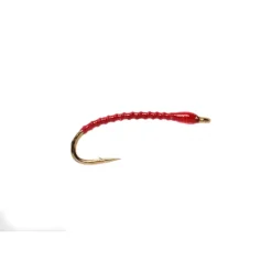 Fly Fishing^ Boroffs Anneworm Red - Your Premium Fishing Gear Store Rods Lines Baits Accessories