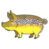 Fly Fishing^ Brown Trout Pig Sticker - Your Premium Fishing Gear Store Rods Lines Baits Accessories