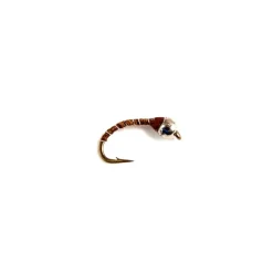Shop All^ Brown Zebra Midge Tungsten Beadhead - Your Premium Fishing Gear Store Rods Lines Baits Accessories