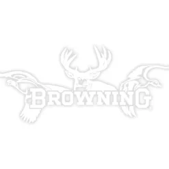 Shop All^ Browning All Seasons Decal 12" White - Your Premium Fishing Gear Store Rods Lines Baits Accessories