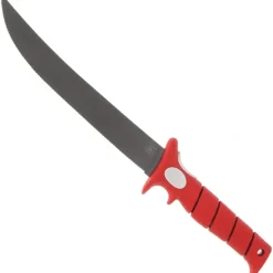Shop All^ Bubba 9" Serrated Flex Knife with Non-Slip Grip Handle and Sheath - Your Premium Fishing Gear Store Rods Lines Baits Accessories