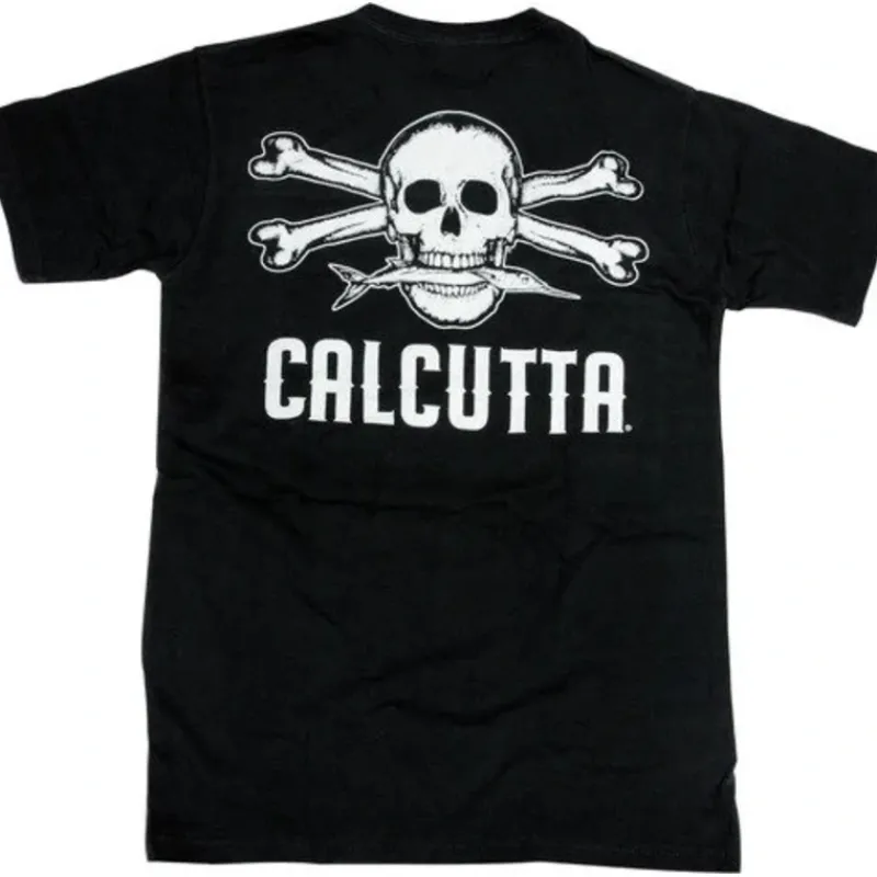 Shop All^ Calcutta Original Logo Short Sleeve T-Shirt, Large, Black - Your Premium Fishing Gear Store Rods Lines Baits Accessories
