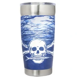 Shop All^ Calcutta Stainless Steel Double Wall Vacuum Seal Traveler Cup 20oz Water pattern - Your Premium Fishing Gear Store Rods Lines Baits Accessories