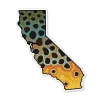 Shop All^ California Brown Sticker - Your Premium Fishing Gear Store Rods Lines Baits Accessories