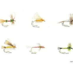 Fishing Line^ Caroline Price Art 6 Flies 10" x 14" Board w/ Mat - Your Premium Fishing Gear Store Rods Lines Baits Accessories