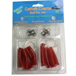 Bait^ Catfish Charlie Dip Bait Worm, 12pk - Your Premium Fishing Gear Store Rods Lines Baits Accessories