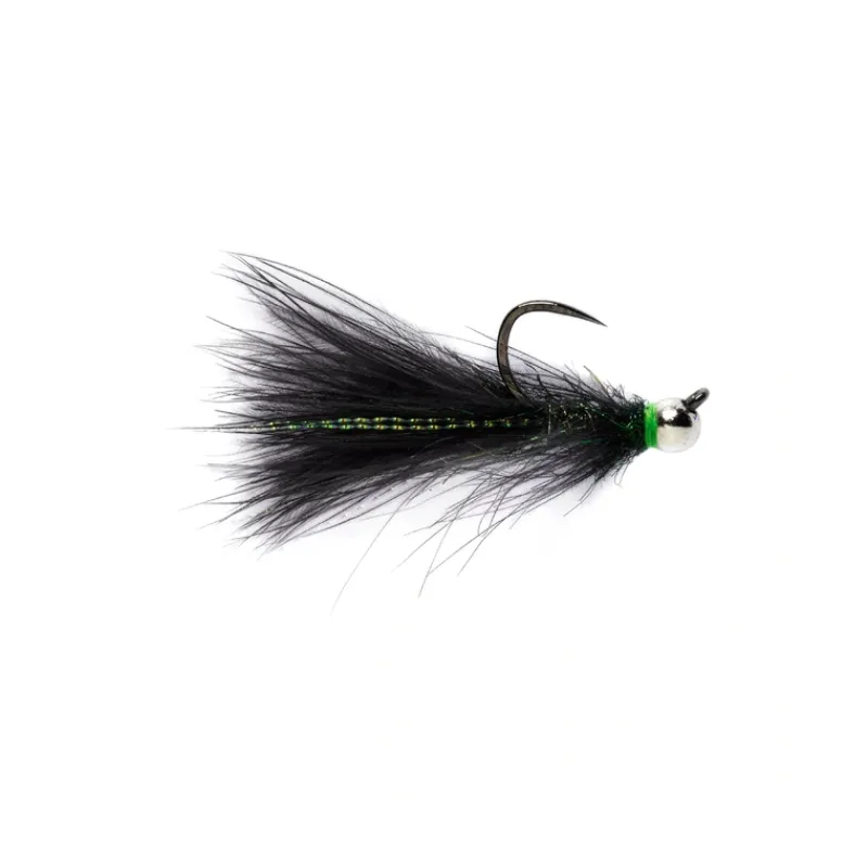 Shop All^ CDC Jig Streamer Minnow Black Barbless - Your Premium Fishing Gear Store Rods Lines Baits Accessories