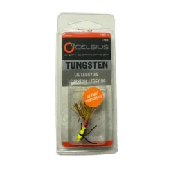 Shop All^ Celsius Lil Leggy Jig 1/26oz Chartreuse Tiger - Your Premium Fishing Gear Store Rods Lines Baits Accessories