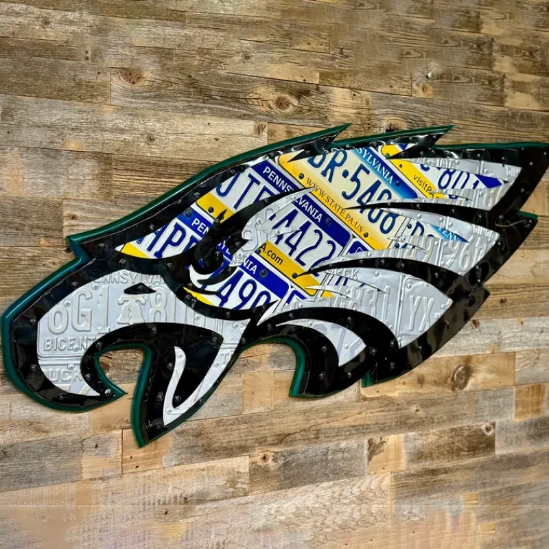 Shop All^ Cody Richardson Art - Philadelphia Eagles License Plate Wall Hanging - Your Premium Fishing Gear Store Rods Lines Baits Accessories