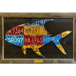 Shop All^ Cody Richardson Cuban License Plate Permit - Framed - Your Premium Fishing Gear Store Rods Lines Baits Accessories