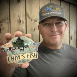 Fly Fishing^ Cody's Fish Rocky Mountain Brown Trout Logo Sticker - Your Premium Fishing Gear Store Rods Lines Baits Accessories
